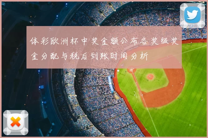 体彩欧洲杯中奖金额公布各奖级奖金分配与税后到账时间分析